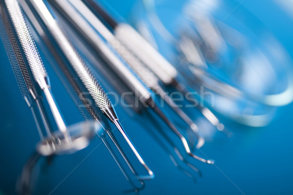 Close-up Dental Instruments Stock photo © JanPietruszka