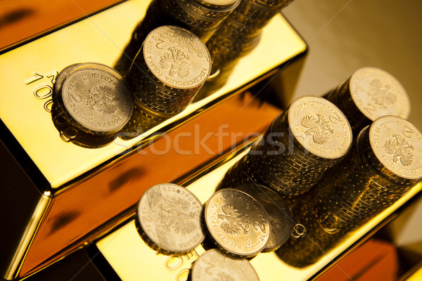 Gold bars background Stock photo © JanPietruszka