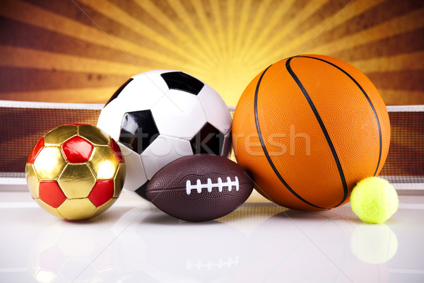Sport equipment and balls Stock photo © JanPietruszka