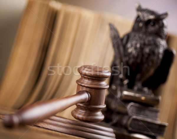 木製 小槌 正義 法的 法 ハンマー ストックフォト © JanPietruszka