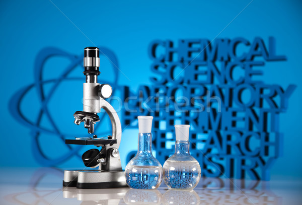 Laboratorium glas chemie wetenschap formule geneeskunde Stockfoto © JanPietruszka
