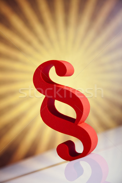 Paragraph sign symbol, natural colorful tone Stock photo © JanPietruszka