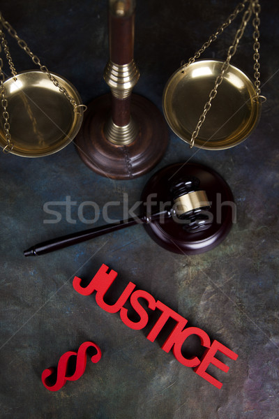 Justice concept, Court gavel,Law theme, mallet of judge Stock photo © JanPietruszka