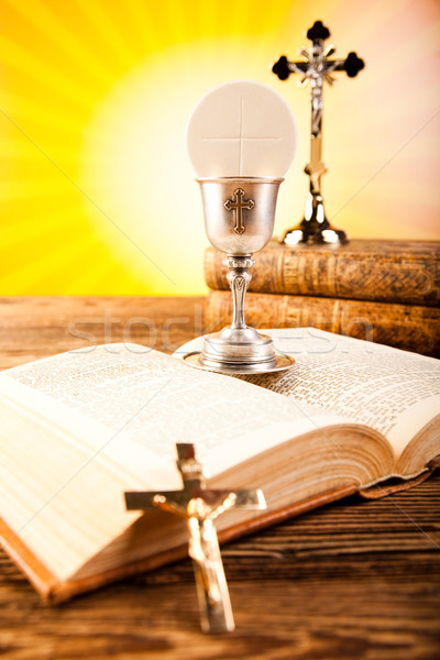 Holy of communion, bright background, saturated concept Stock photo © JanPietruszka