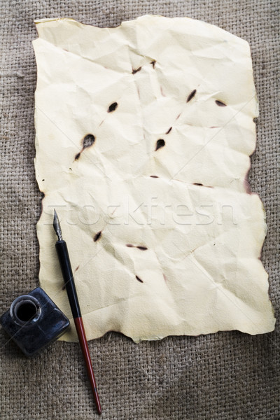 Old paper with space for text, vintage saturated ambient concept Stock photo © JanPietruszka