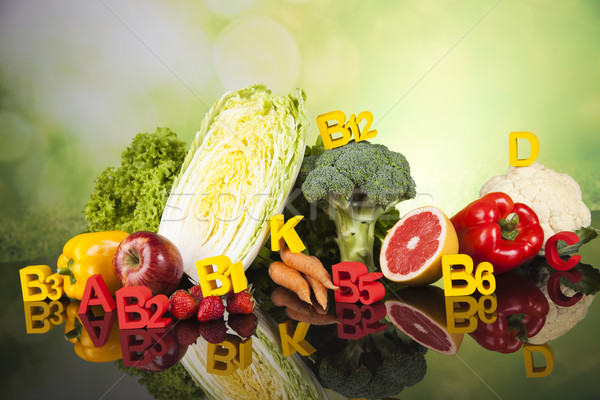 Fitness vitamine fruits frais légumes santé sport [[stock_photo]] © JanPietruszka