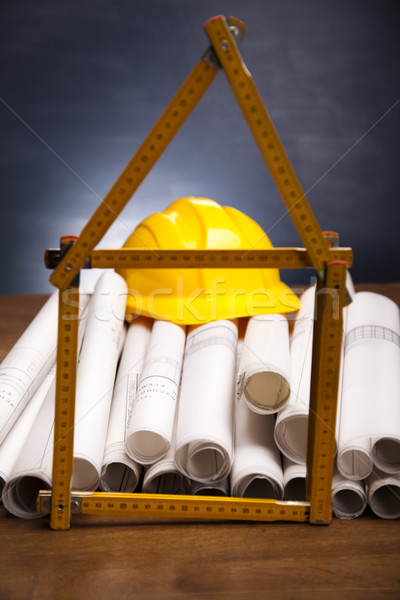 Construction Plans Stock photo © JanPietruszka