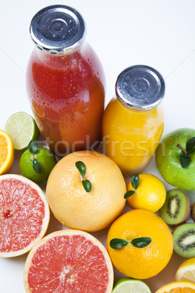 Mélange de fruits lumineuses coloré nature fruits santé [[stock_photo]] © JanPietruszka