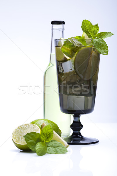 Friss mojito ital levél gyümölcs hullámok Stock fotó © JanPietruszka