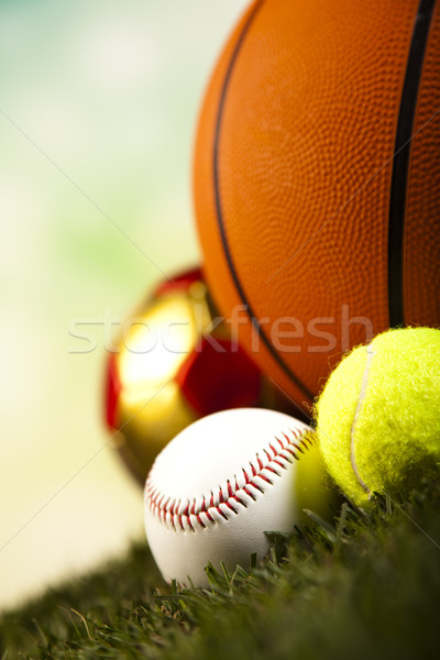 Artículos deportivos detalle naturales colorido deporte fútbol Foto stock © JanPietruszka