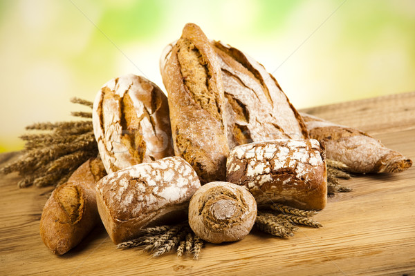 Pão comida natureza compras cozinha trigo Foto stock © JanPietruszka
