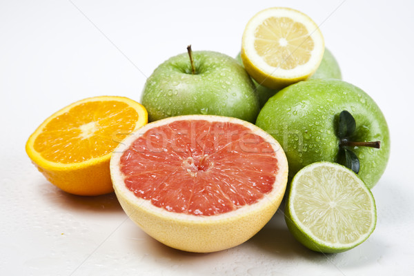 Mélange de fruits lumineuses coloré nature fruits santé [[stock_photo]] © JanPietruszka