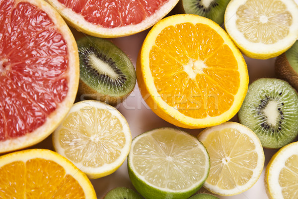 Watch fruits. Eat fruits. Buy fruits! , bright colorful tone con Stock photo © JanPietruszka