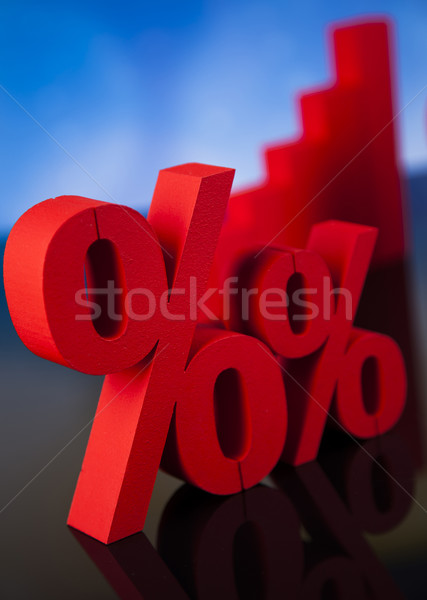 Stock photo: Symbol percent, Concept of discount 