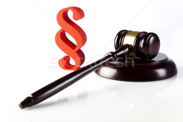 ストックフォト: 正義 · 段落 · 木材 · 弁護士 · 裁判官 · 犯罪