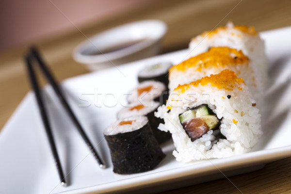 Collection of sushi  Stock photo © JanPietruszka