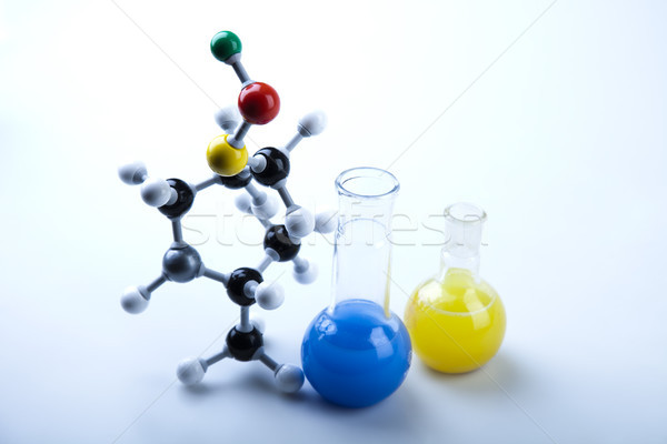 Atom Chemie Formel hellen modernen chemischen Stock foto © JanPietruszka