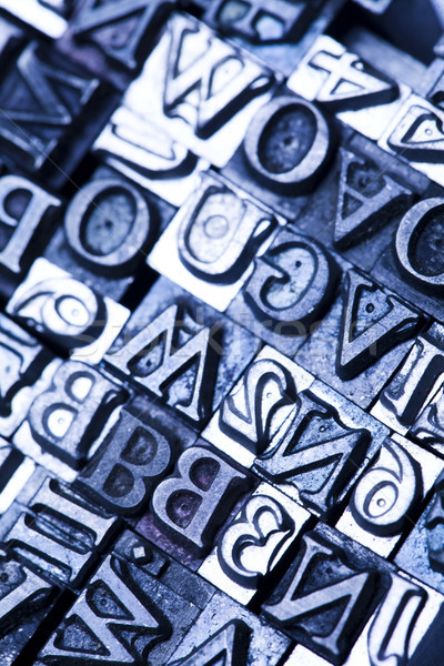 Drucken Schreiben isoliert hellen Farbe Kommunikation Stock foto © JanPietruszka