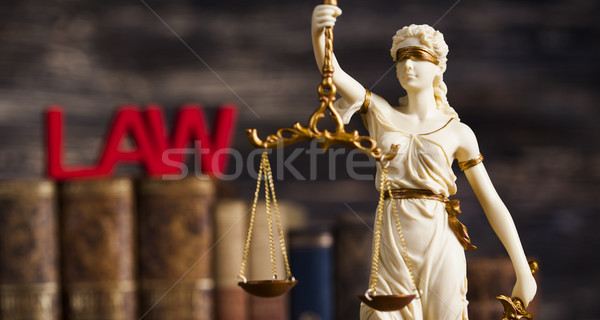 Statue of justice, burden of proof, law theme Stock photo © JanPietruszka