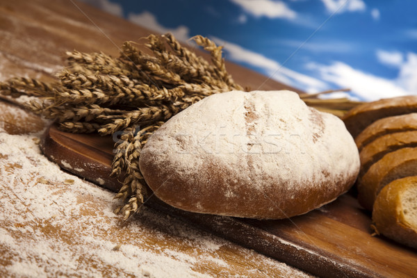 全粒粉パン 食品 背景 パン ディナー ストックフォト © JanPietruszka