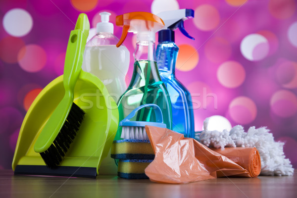 Cleaning products, home work colorful theme Stock photo © JanPietruszka