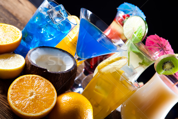 Alcohol drinken natuurlijke kleurrijk voedsel oranje Stockfoto © JanPietruszka