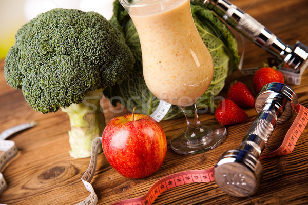 Fitness diet, vitamins, healthy and fresh Stock photo © JanPietruszka