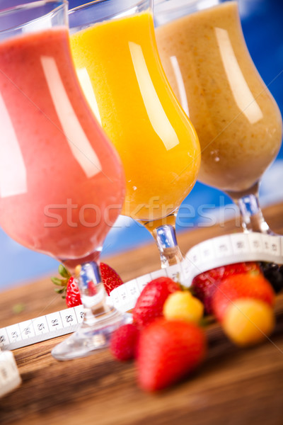 Protein shakes, sport and fitness Stock photo © JanPietruszka