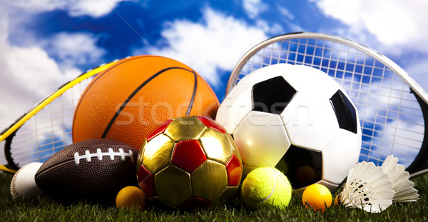 Esportes equipamento naturalismo colorido futebol Foto stock © JanPietruszka