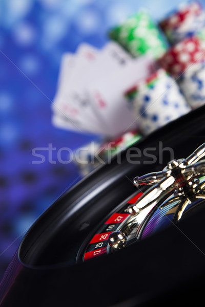 Casino ruleta jugando chips diversión negro Foto stock © JanPietruszka