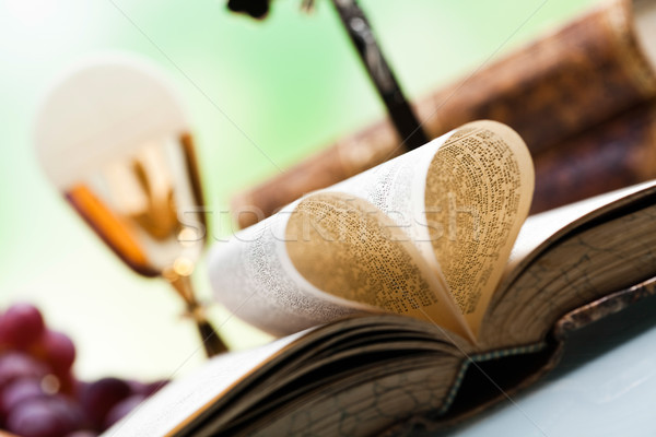 Foto d'archivio: Comunione · luminoso · Gesù · pane · bible