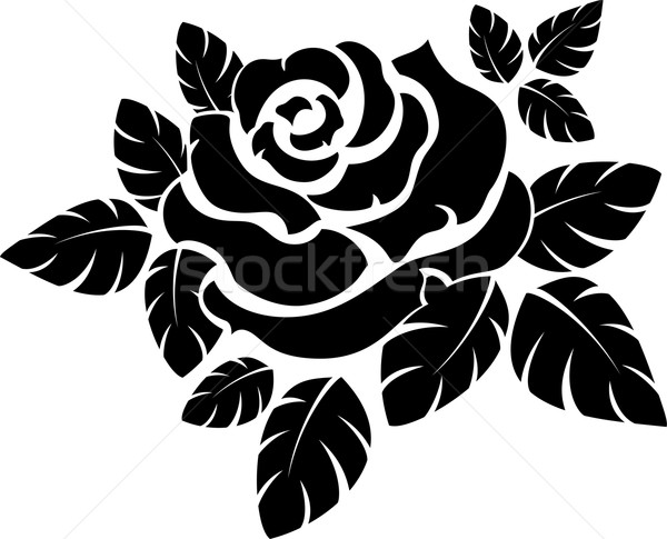 Rose silhouette Stock photo © jara3000