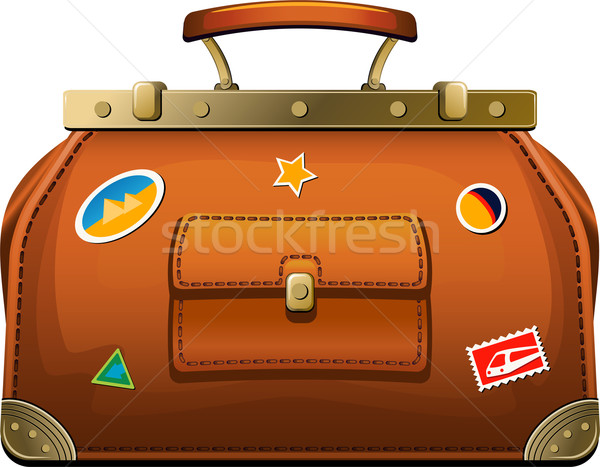 Reise Tasche weiß eps Urlaub Gepäck Stock foto © jara3000