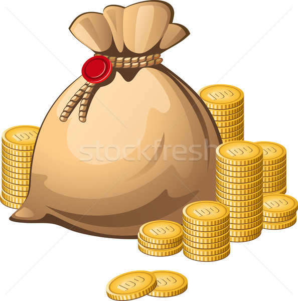 Geld zak geïsoleerd witte eps business Stockfoto © jara3000