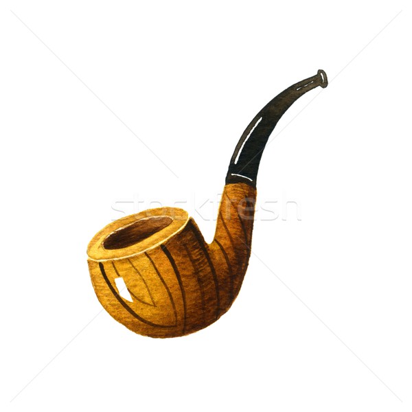 табак трубы акварель иллюстрация белый искусства Сток-фото © jara3000