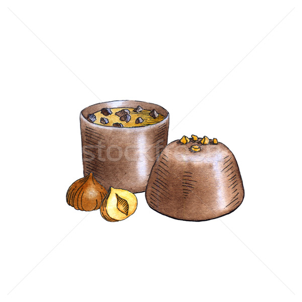 Watercolor Chocolate Candies Stock photo © jara3000