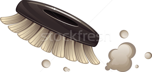 Borstel schoonmaken stof witte kleding tool Stockfoto © jara3000