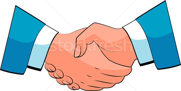 Business Handshake Vektor weiß eps Büro Stock foto © jara3000