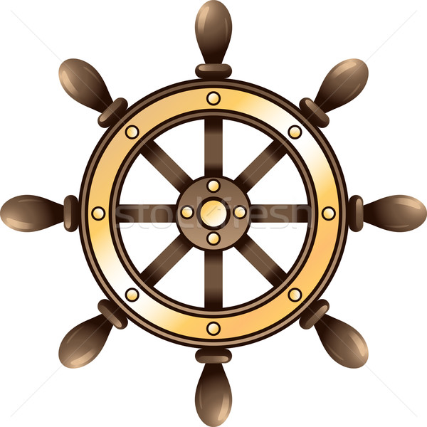Ship steering wheel Stock photo © jara3000