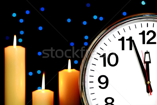 Clock set at three minutes to midnight Stock photo © jarenwicklund