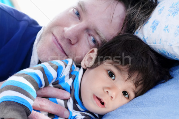 Sleep time with my dad Stock photo © jarenwicklund
