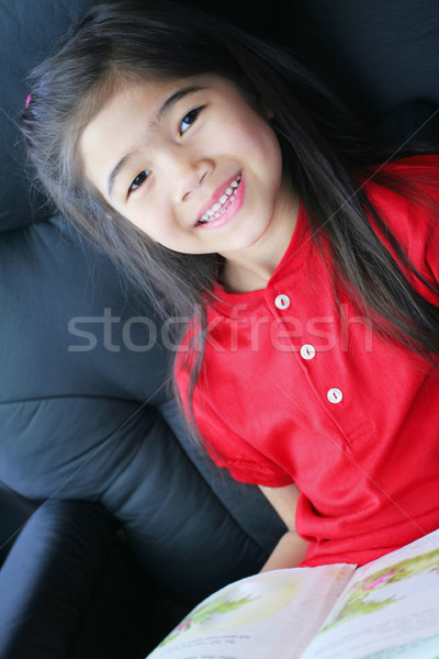 Child reading a book Stock photo © jarenwicklund