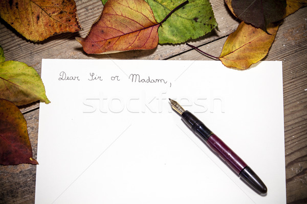 Old fashioned letter Stock photo © jarin13
