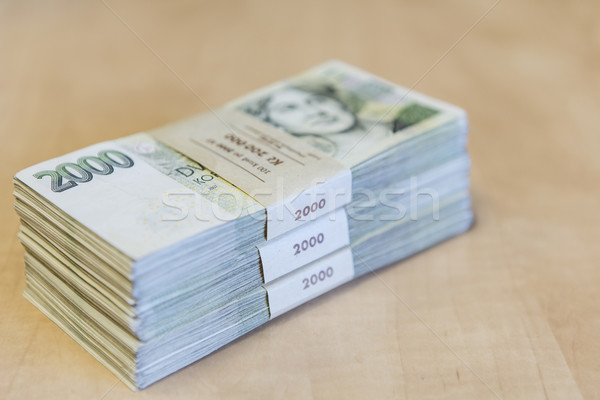 pack of money - big pile of banknotes Stock photo © jarin13
