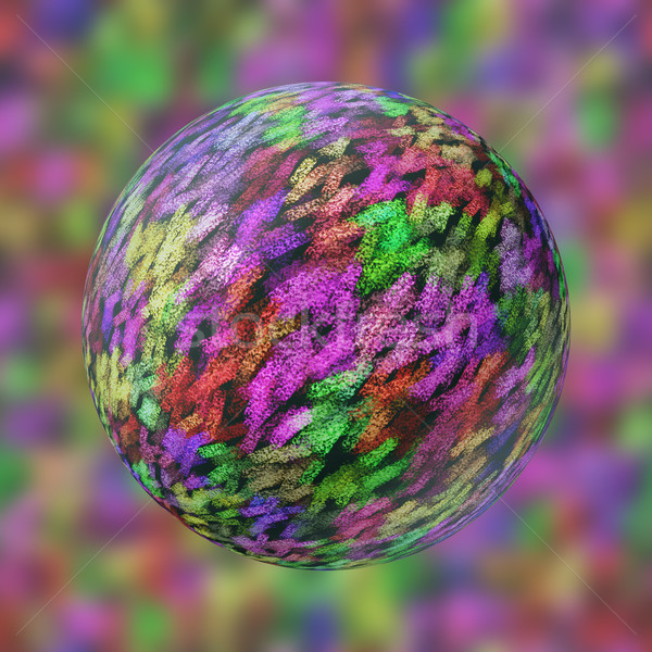 Frumos sferă desen creta culoare abstract fundal Imagine de stoc © jarin13