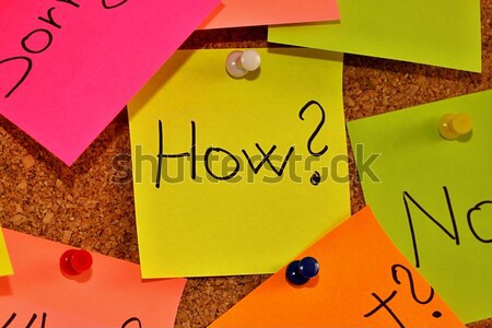 Notice board with sticky note pads Stock photo © jarin13