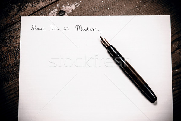 Old fashioned letter Stock photo © jarin13