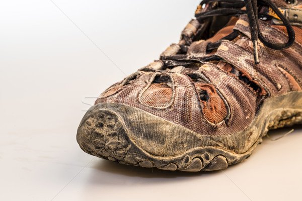 old damage shoe on white Stock photo © jarin13