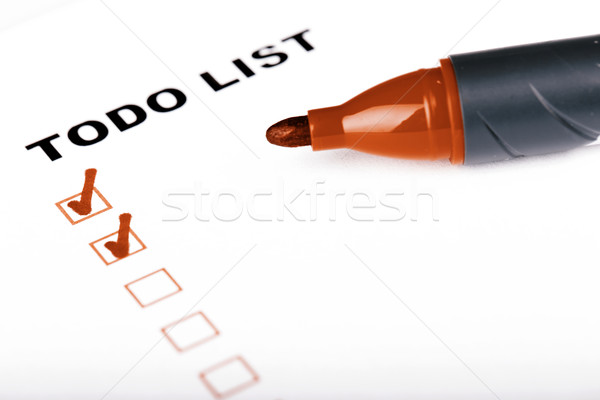 To Do list with marker Stock photo © jarin13