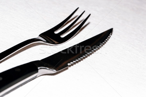 ステーキ フォーク ナイフ 表 テクスチャ 食品 ストックフォト © jarin13
